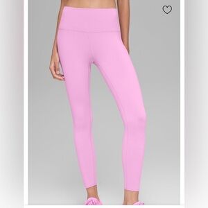 Like new Alo airbrushed high waisted leggings candy heart pink 🩷